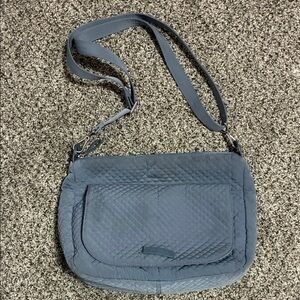 🌻 2/$20 Vera Bradley QUILTED GREY GRAY Crossbody Handbag Purse